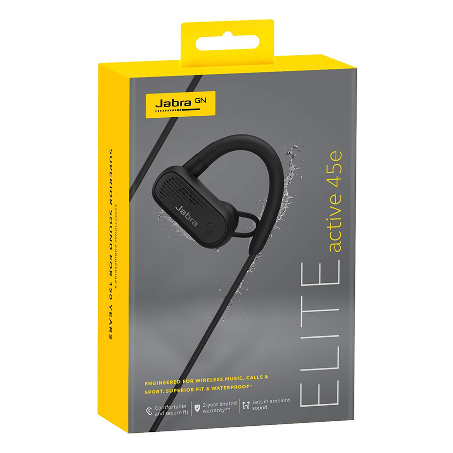 Tai Nghe Bluetooth Nhét Tai Jabra Elite Active 45e - Hàng Chính Hãng
