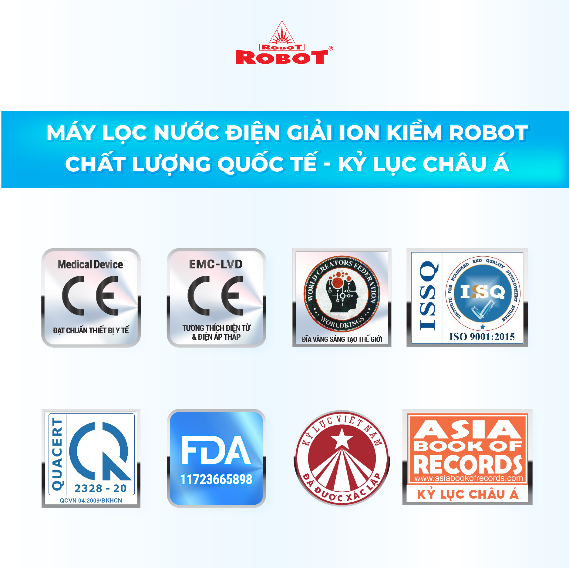 Máy Lọc Nước Điện Giải Ion Kiềm Thông Minh ROBOT IonPrince 37