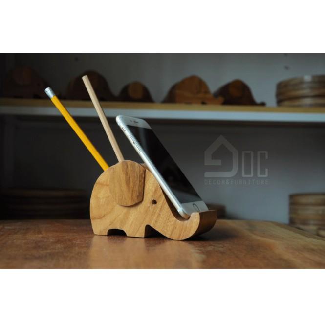Giá, gác đỡ điện thoại làm quà tặng hình con cá heo, con voi
