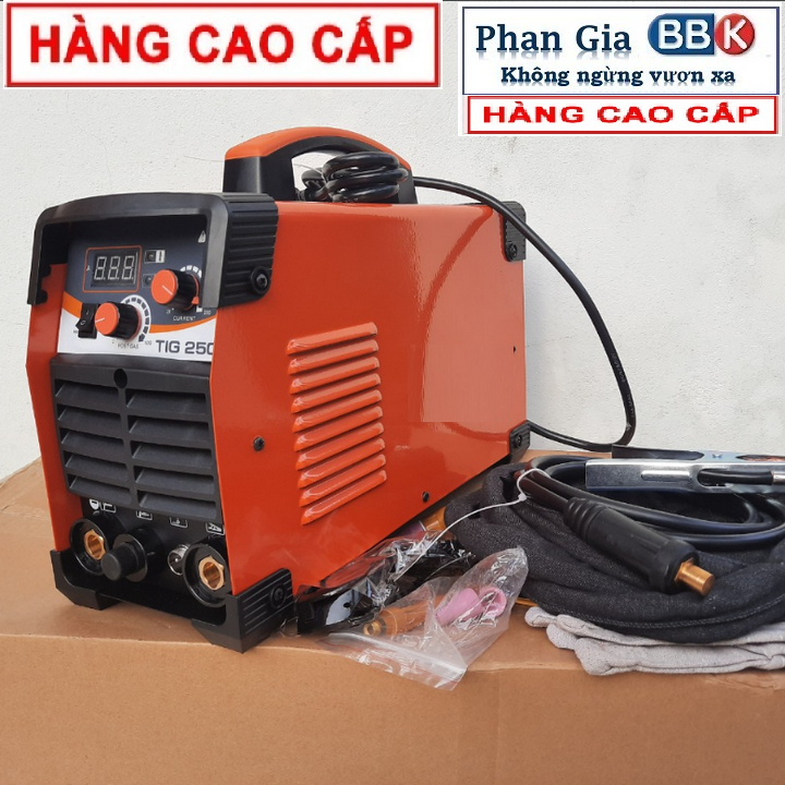 MÁY HÀN  TIG + QUE  2 CHỨC NĂNG 250E - TẶNG ĐẦY ĐỦ PHỤ KIỆN HÀN TIG VÀ QUE