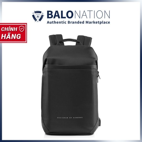 Balo Laptop 14 Inch KINGBAG VICTOR Phối Da, Gọn Nhẹ Tiện Nghi Cho Nam và Nữ Đi Làm - Hàng Chính Hãng