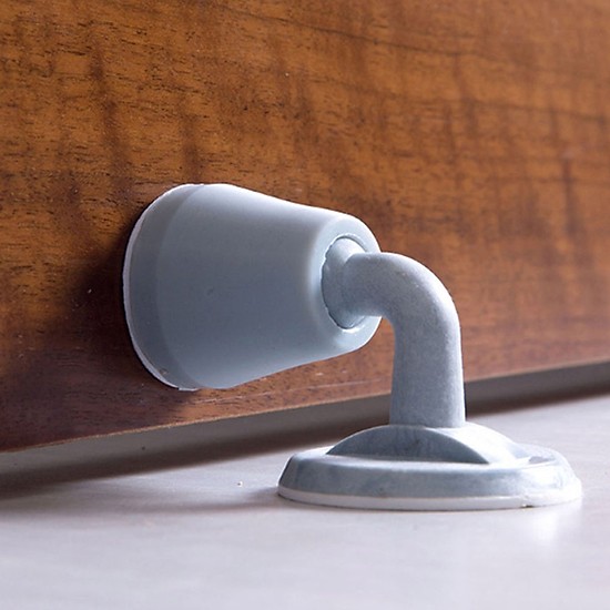 Bộ 2 Dụng Cụ Chặn Cửa Silicone Chống Va Đập - Màu Ngẫu Nhiên