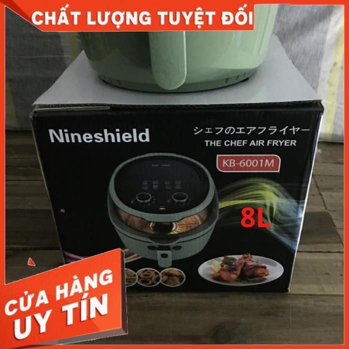 Nồi chiên không dầu 8L Nine Shield KB-6001 ( nồi cơ ) Siêu to Màn hình led