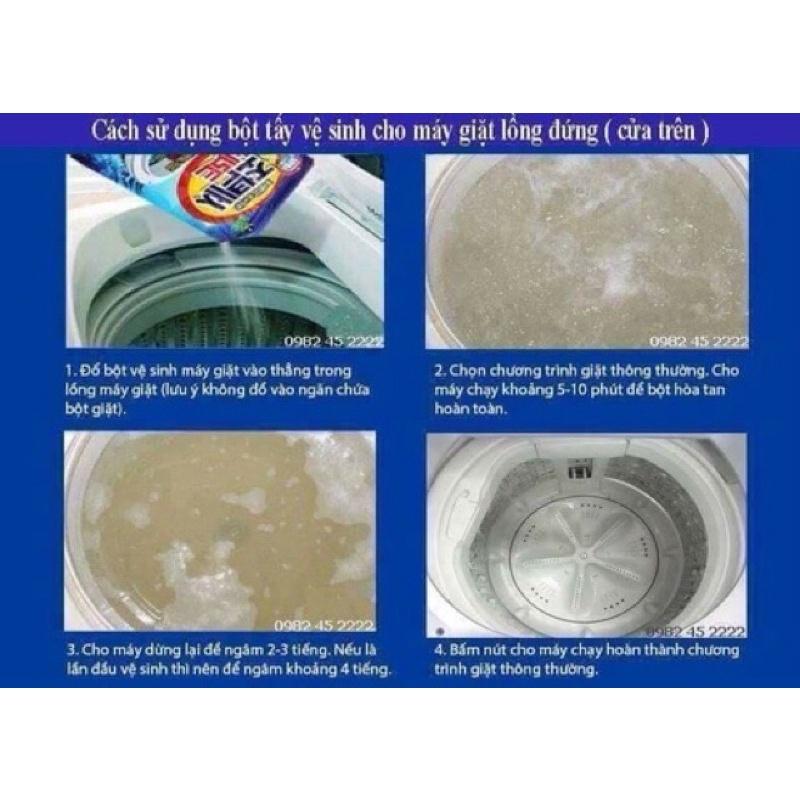 Tẩy lồng máy giặt bột vệ sinh tẩy lồng máy giặt tiện lợi