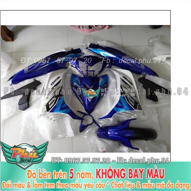 Tem rời exciter 135 Xanh Trắng