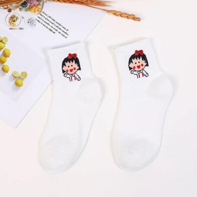 Combo 10 Tất Hàn Quốc In Hình Hoạt Hình Siêu Xinh (Ảnh Thật