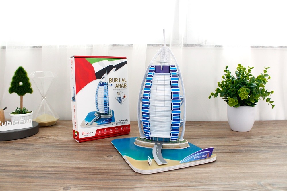Mô hình giấy 3D - Khách sạn Burj Al Arab - Dubai
