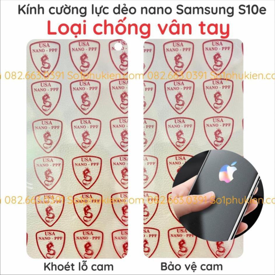 Kính cường lực dẻo nano cho Samsung s10e siêu bền, cảm ứng nhạy
