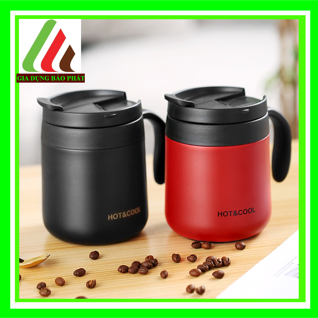 Ca giữ nhiệt inox sus 304 cao cấp hot&cool giữ nhiệt nóng lạnh trà cà phê nước ép 300ml 500ml