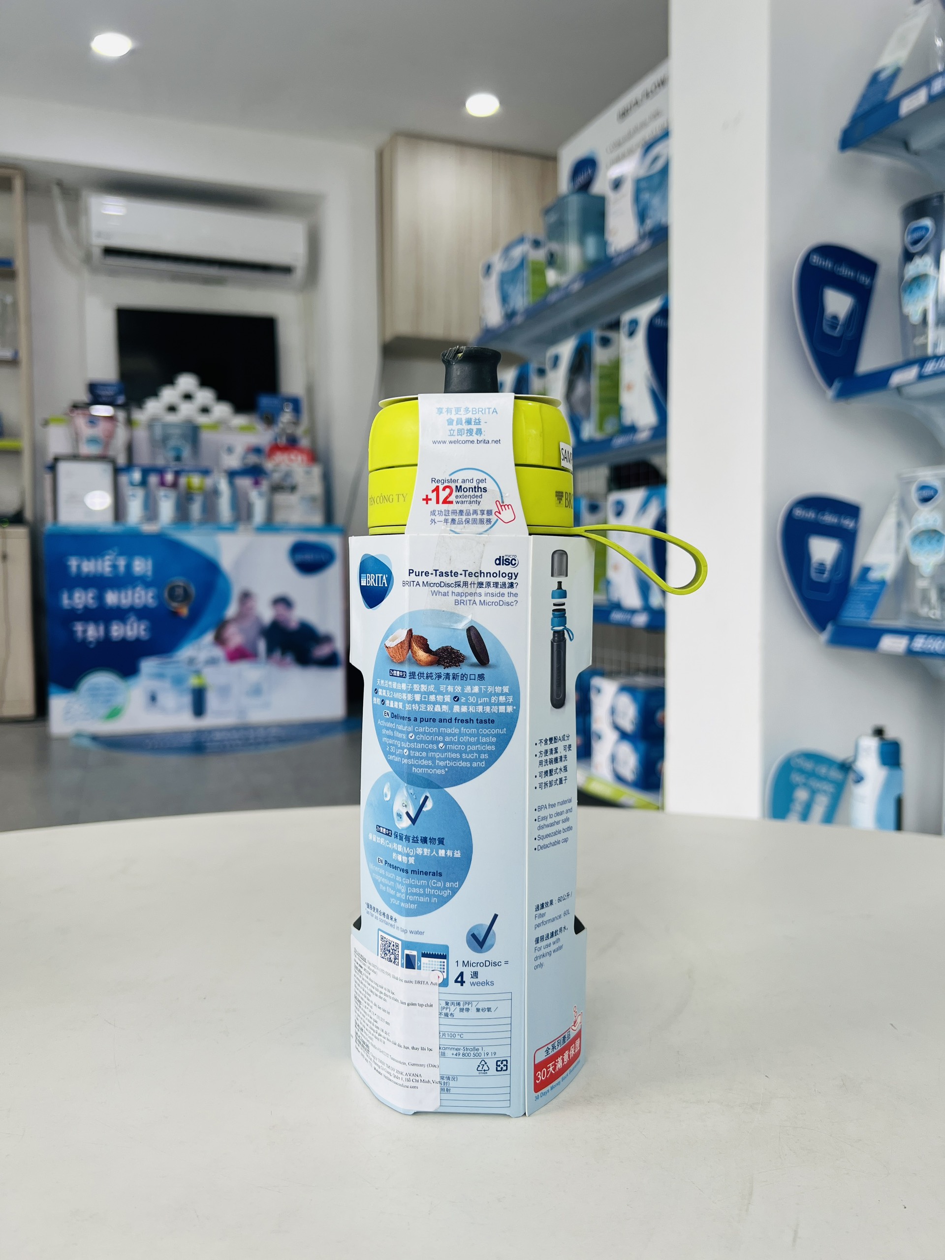 Bình Lọc Nước BRITA Active Lime - 600ml