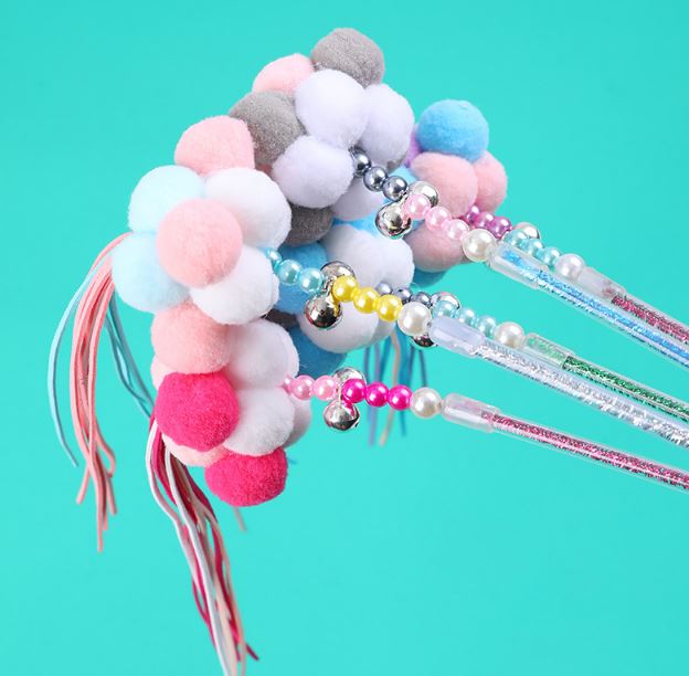 Đồ Chơi Mèo Gậy Tương Tác Mẫu Hình Hoa Dễ Thương