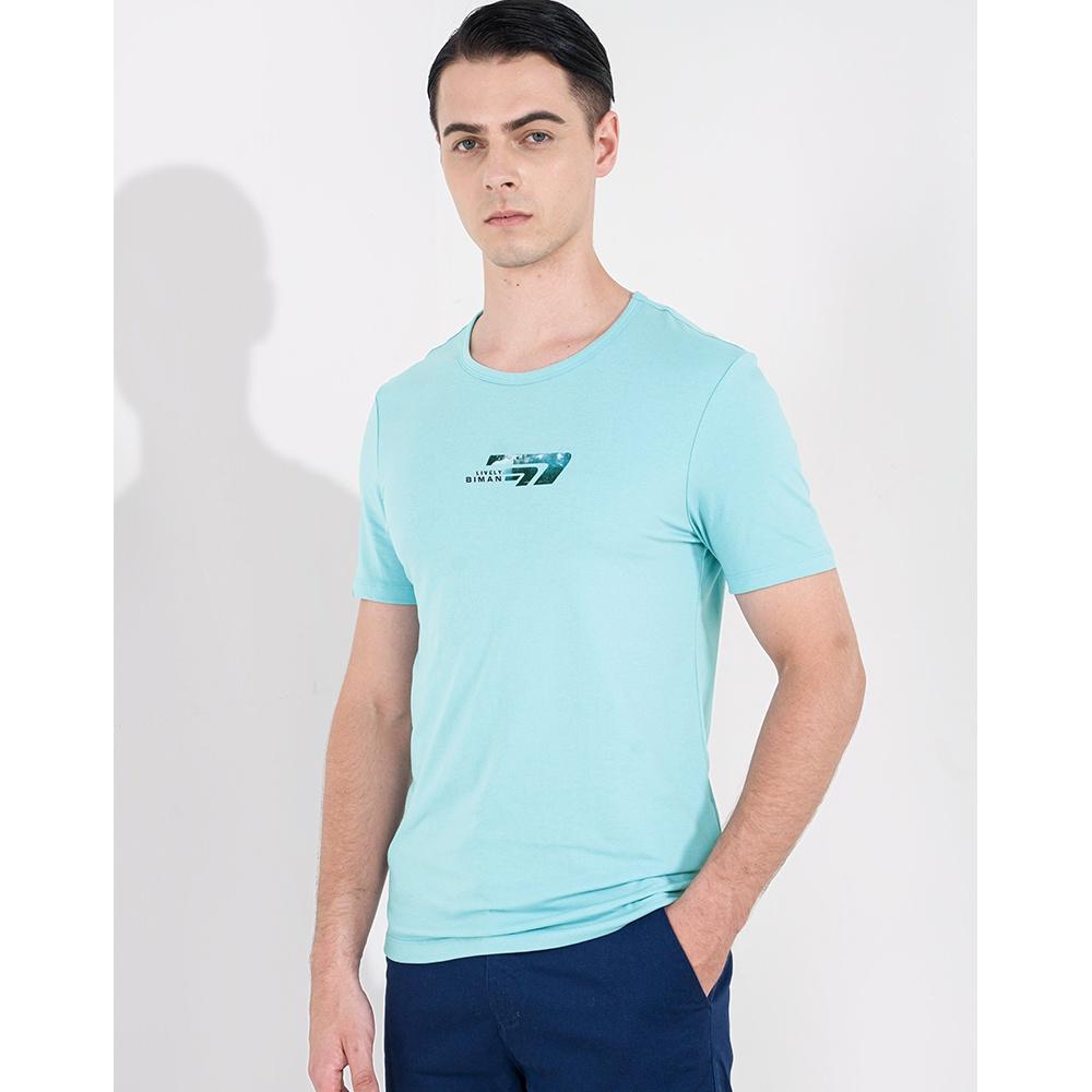 Áo Thun Nam Ngắn Tay Cổ Tròn  Chất Liệu Cotton Cao Cấp Trẻ Trung, Thoáng Mát Chính Hãng Biman By BiLuxury 5APKH010XNG