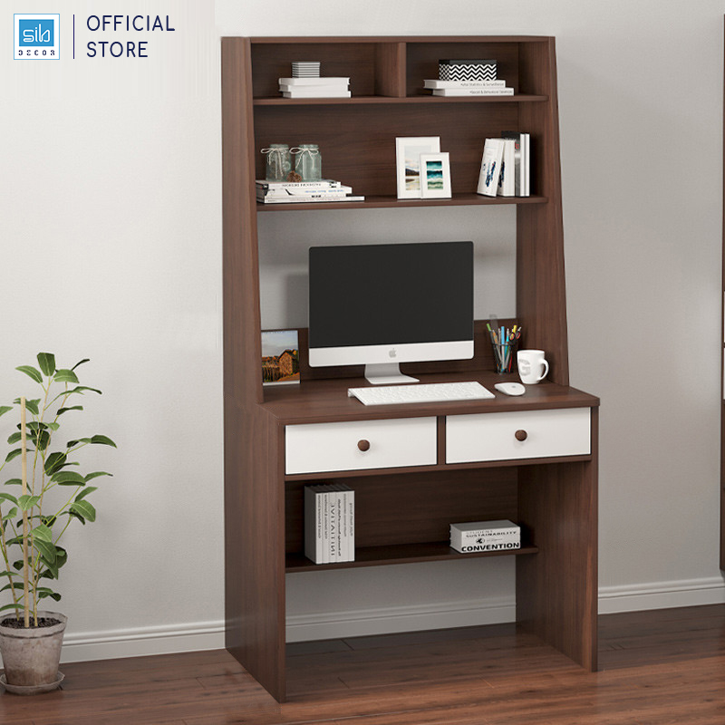 Bàn Học Sinh, Bàn Làm Việc Kết Hợp Kệ Sách Nhiều Ngăn SIB Decor