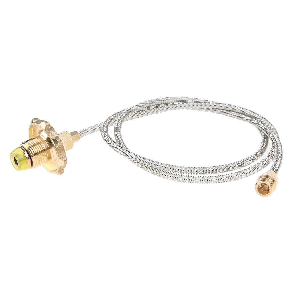 Camping Stove High-Pressure Propane Hose And Adapter For Flat Gas Tank
