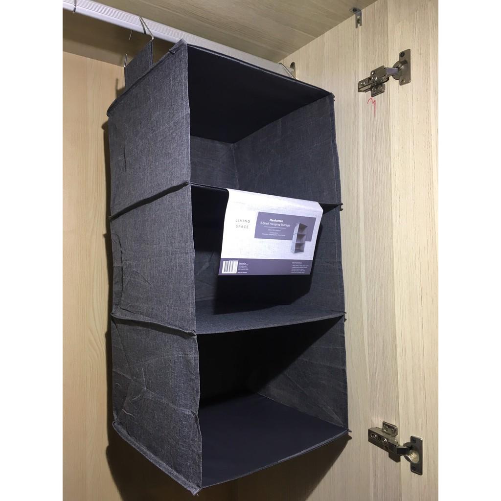Kệ treo tủ quần áo 3 tầng tiện gọn dễ tìm chất vải oxford 300d
