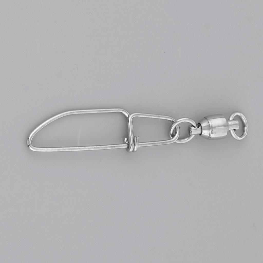 High-strength Ball Bearing Fishing Swivel with Coastlock Snap Size S L