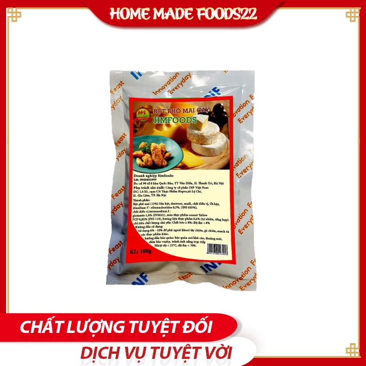 Bột Phô Mai Rắc HMFOODS Nhập Úc Gói 100gr
