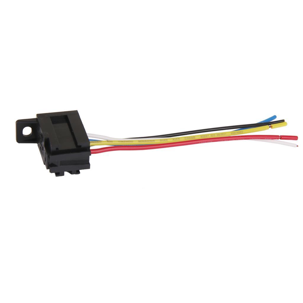 4-30pack Car 12V 12 DC 20A/30A AMP Relay Harness Socket 5Pin 5 Wire