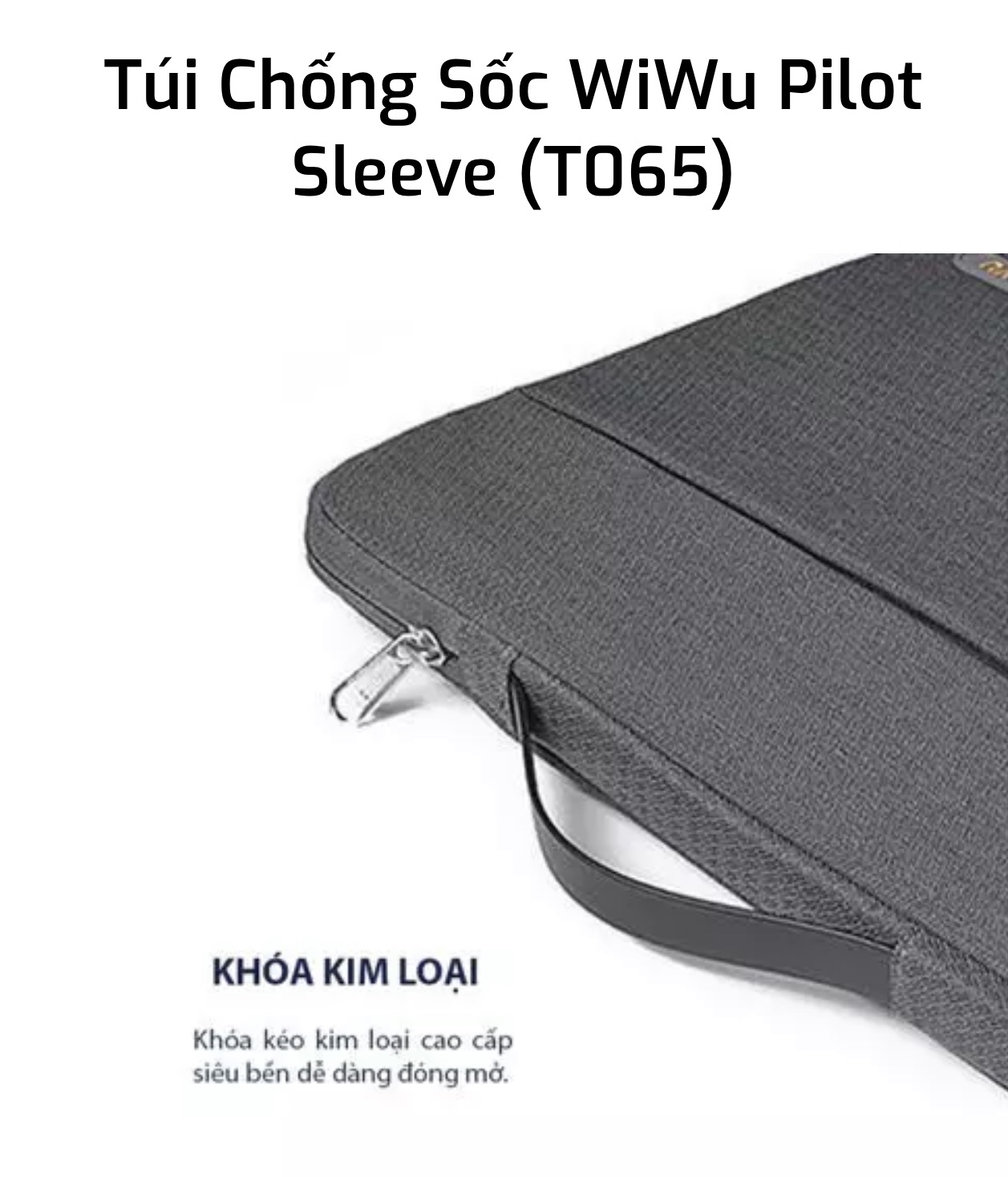 Túi Chống Sốc Wiwu Pilot Laptop Sleeve 13.3 Inch Dành Cho Laptop, Ultrabook Chất Liệu Vải Sợi Cao Cấp - Hàng Chính Hãng