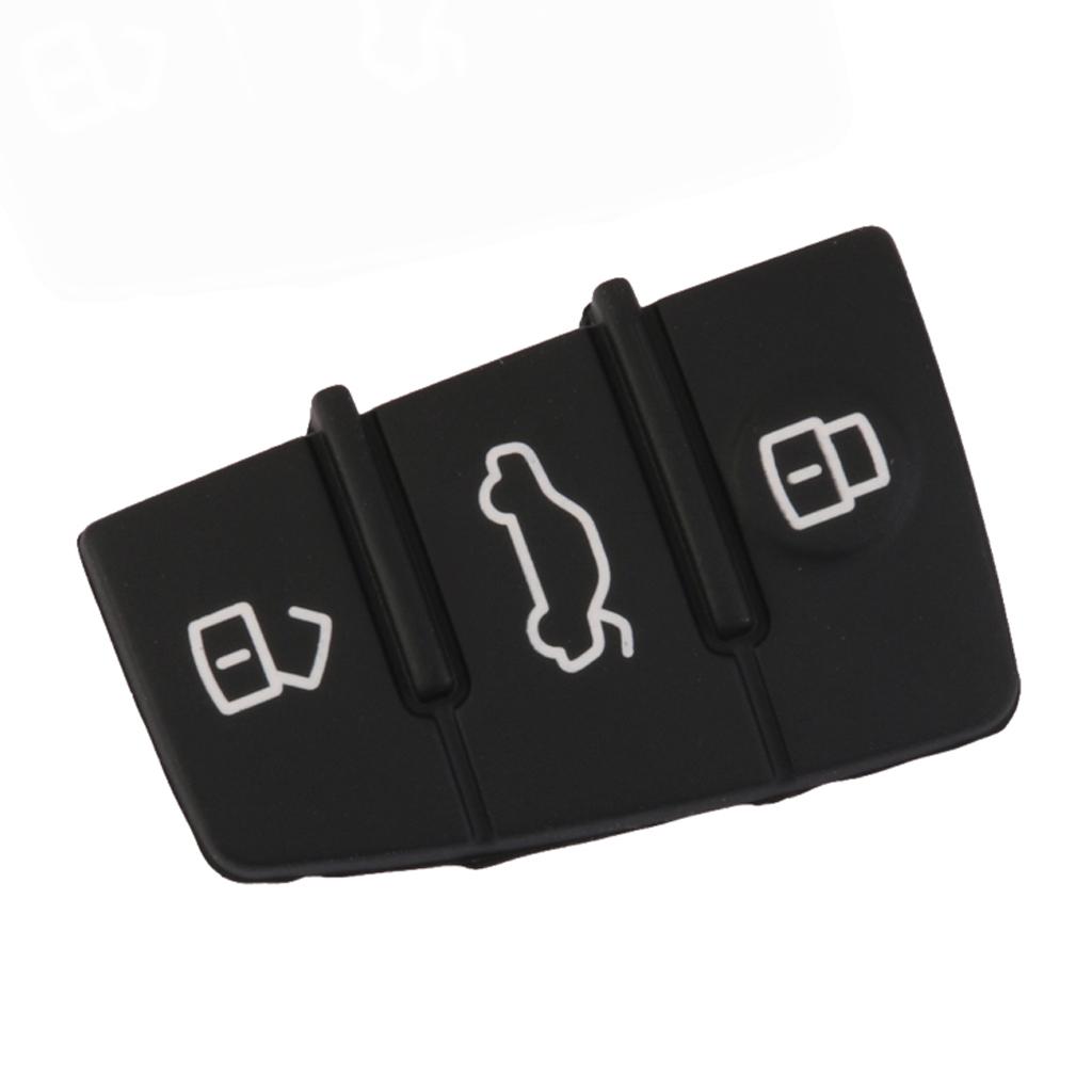 3 Button Rubber Pad Replacement for  A3 A4 A5 A6 A8 Remote Key Case