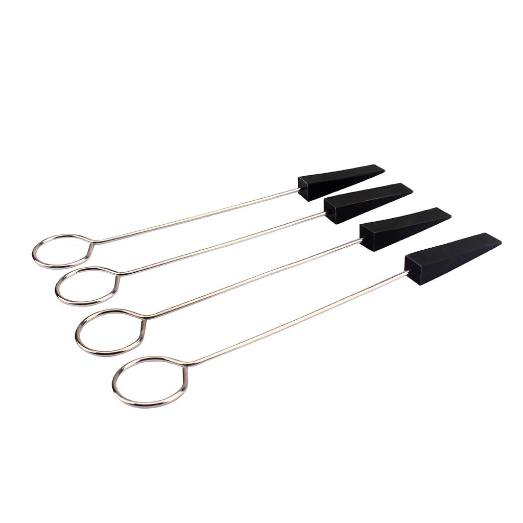 Sunnimix 4 Miếng Đàn Piano Cao Su Chỉnh Mutes Có Tay Cầm Đàn Piano Chỉnh Dụng Cụ