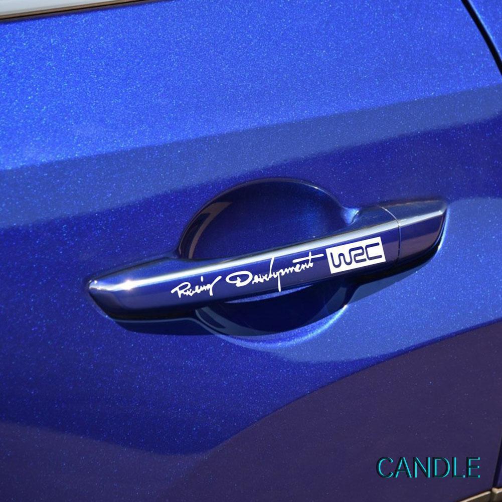 Bộ 4 Decal Dán Trang Trí Tay Nắm Cửa Xe Ô Tô