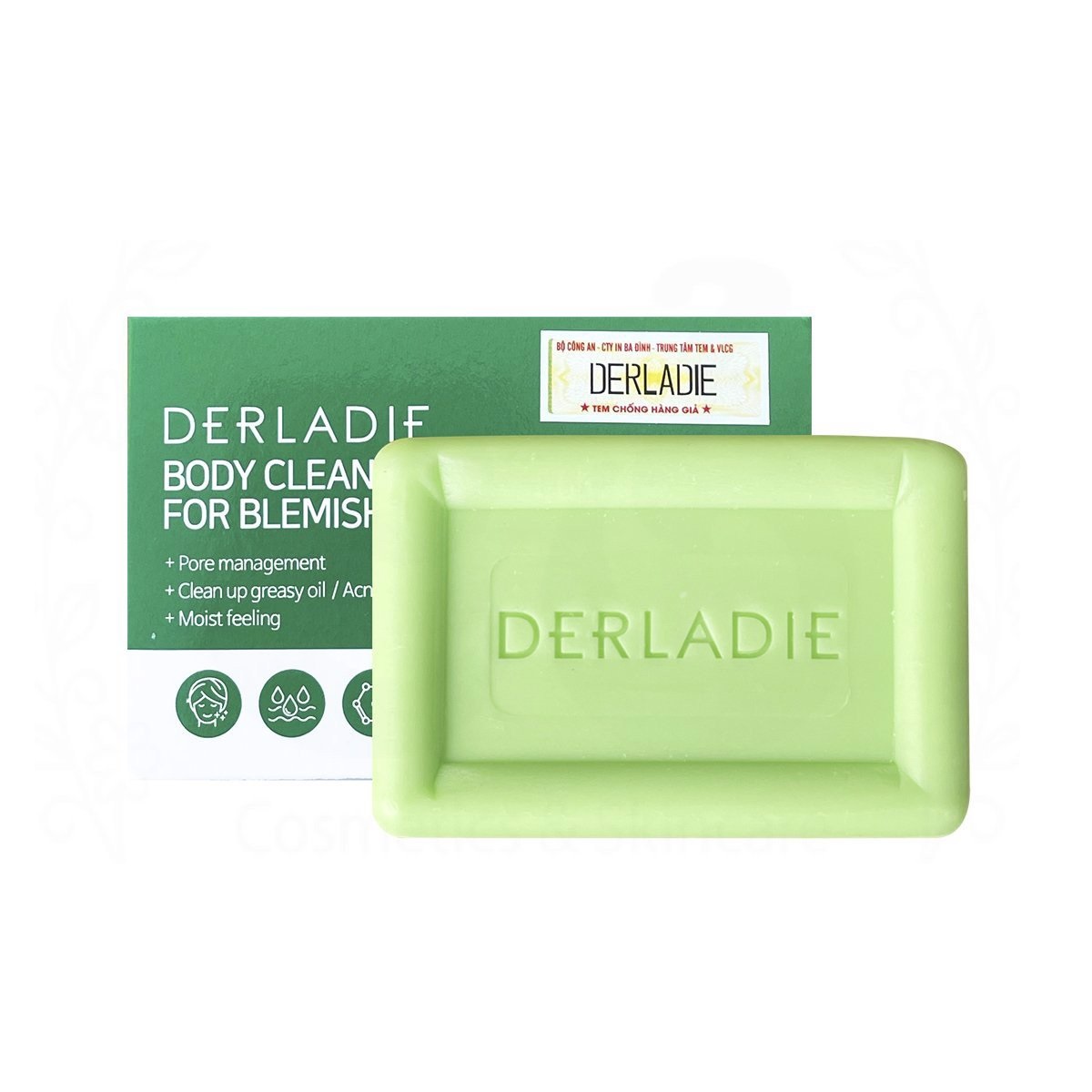 Xà Phòng Giảm Mụn Derladie Body Cleansing Bar For Blemish Skin 50g