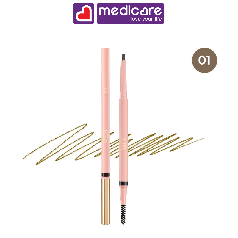Chì kẻ mày M.O.I perfect shape eyebrow pencil 10g