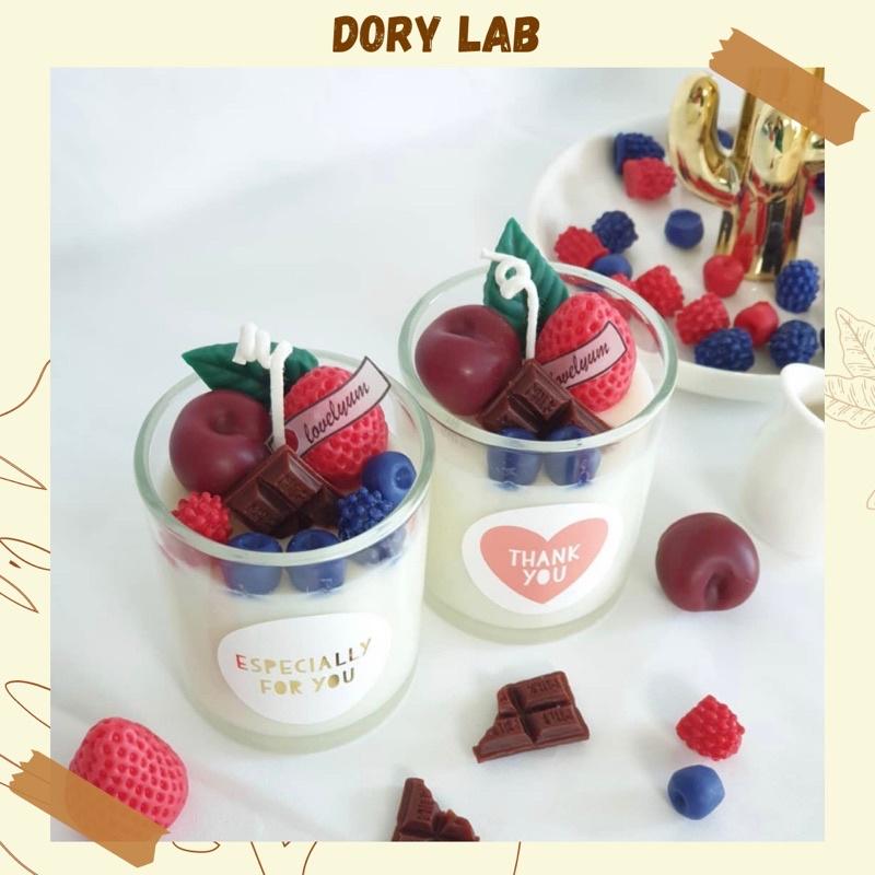 Nến Thơm Ly Trái Cây Nhiều Mùi Hương, Quà Tặng - Dory Lab