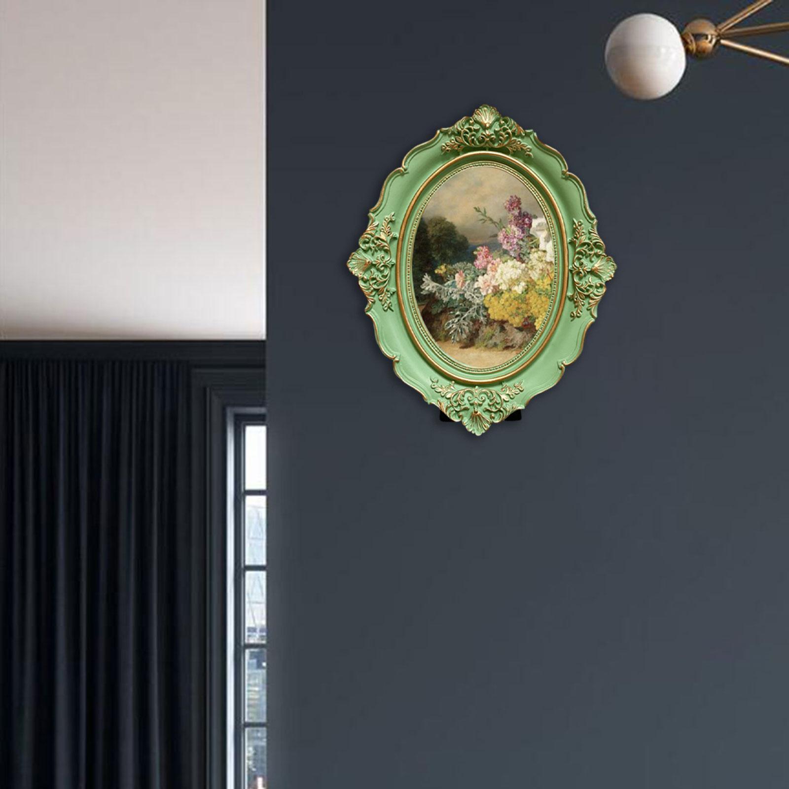 Picture Frame Photo Gallery Art Baroque Gift Photo Holder Vintage Photo Frame for Bedroom Desktop Wall Living Room Home Decor