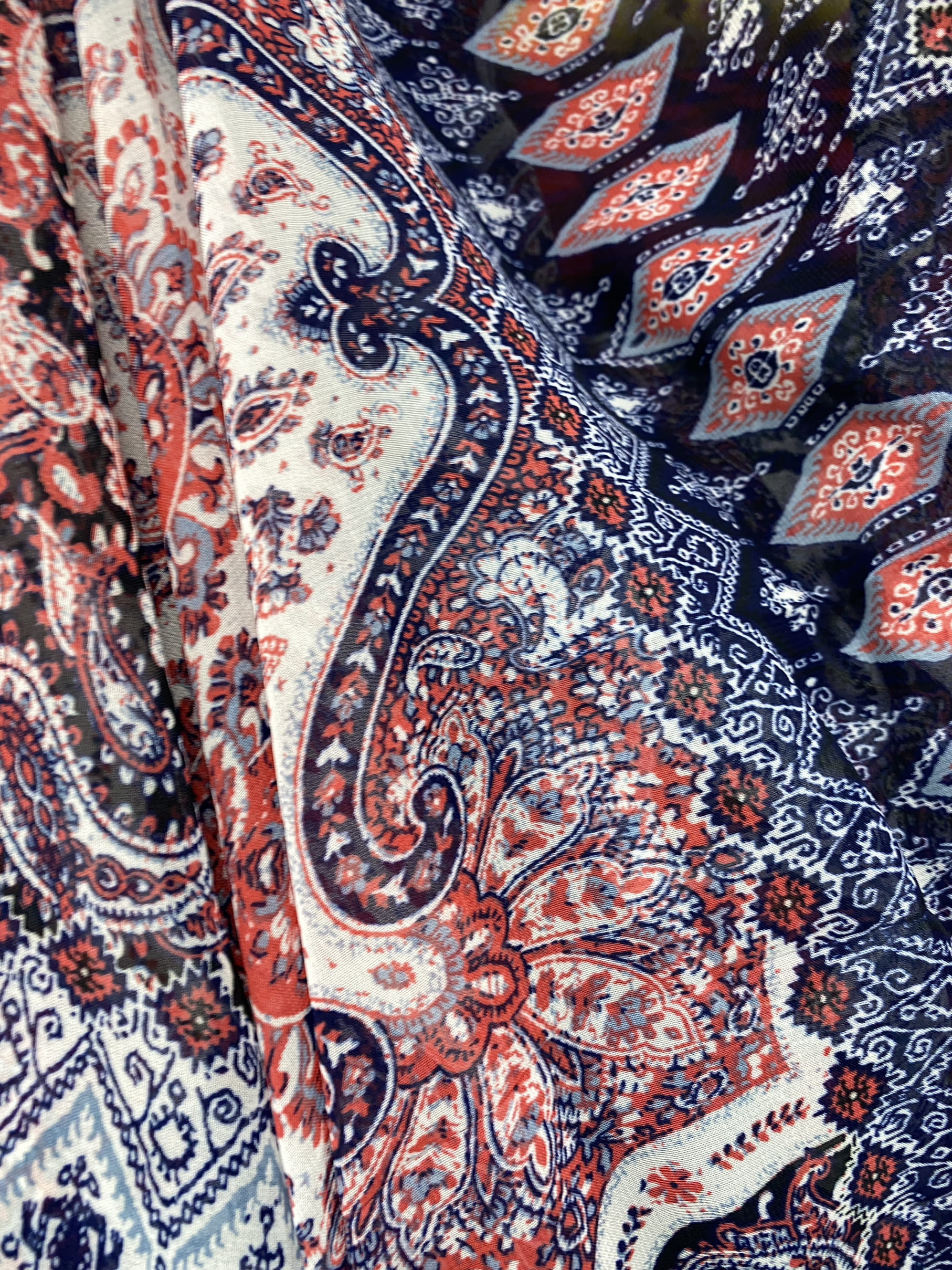 Vải voan Chiffon lập thể may áo kiểu, váy, đầm suông, áo dài MS3623