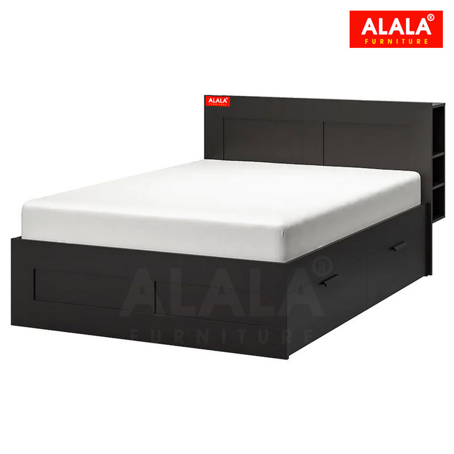 Giường ngủ ALALA36 + 2 hộc kéo / Miễn phí vận chuyển và lắp đặt/ Đổi trả 30 ngày/ Sản phẩm được bảo hành 5 năm từ thương hiệu ALALA/ Chịu lực 700kg
