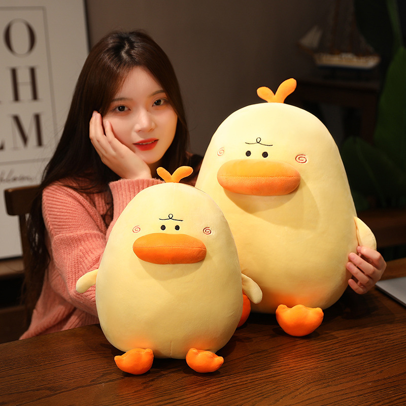 Gấu bông con gà ngố, vịt ngố siêu đáng yêu siêu cute (16cm---&gt;45cm) vải miniso 4 chiều mềm mịn êm ái cao cấp, hàng xịn loại 1