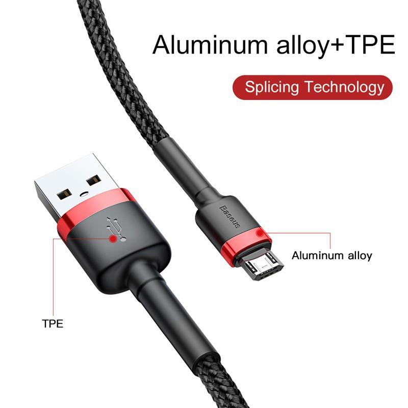 Cáp sạc nhanh Baseus Cafule Micro USB -Hàng Chính Hãng