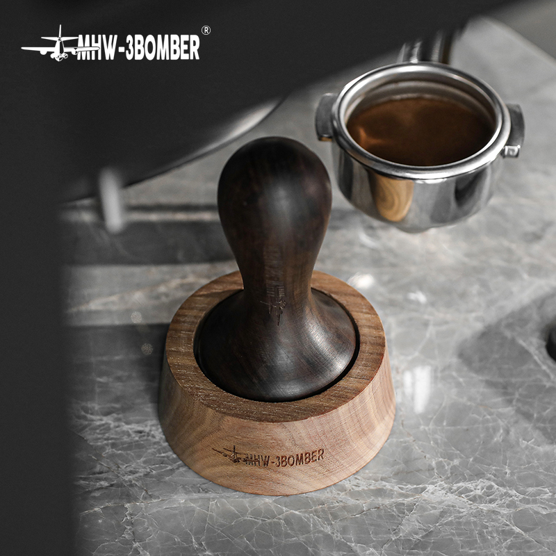 Đế Giá Đỡ Tamper MHW-3BOMBER Gỗ Óc Chó WALNUT  WALNUT TAMPER HOLDER STATION