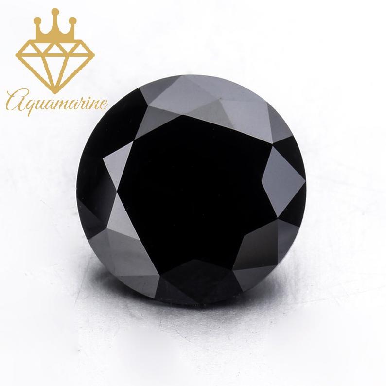 Kim cương nhân tạo Moissanite Round Black (4-7ly)