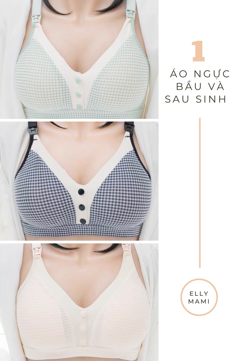 Áo Ngực Bầu Và Sau Sinh Đúc Su Caro Thiết Kế Cao Cấp ( Kèm Ảnh Thật