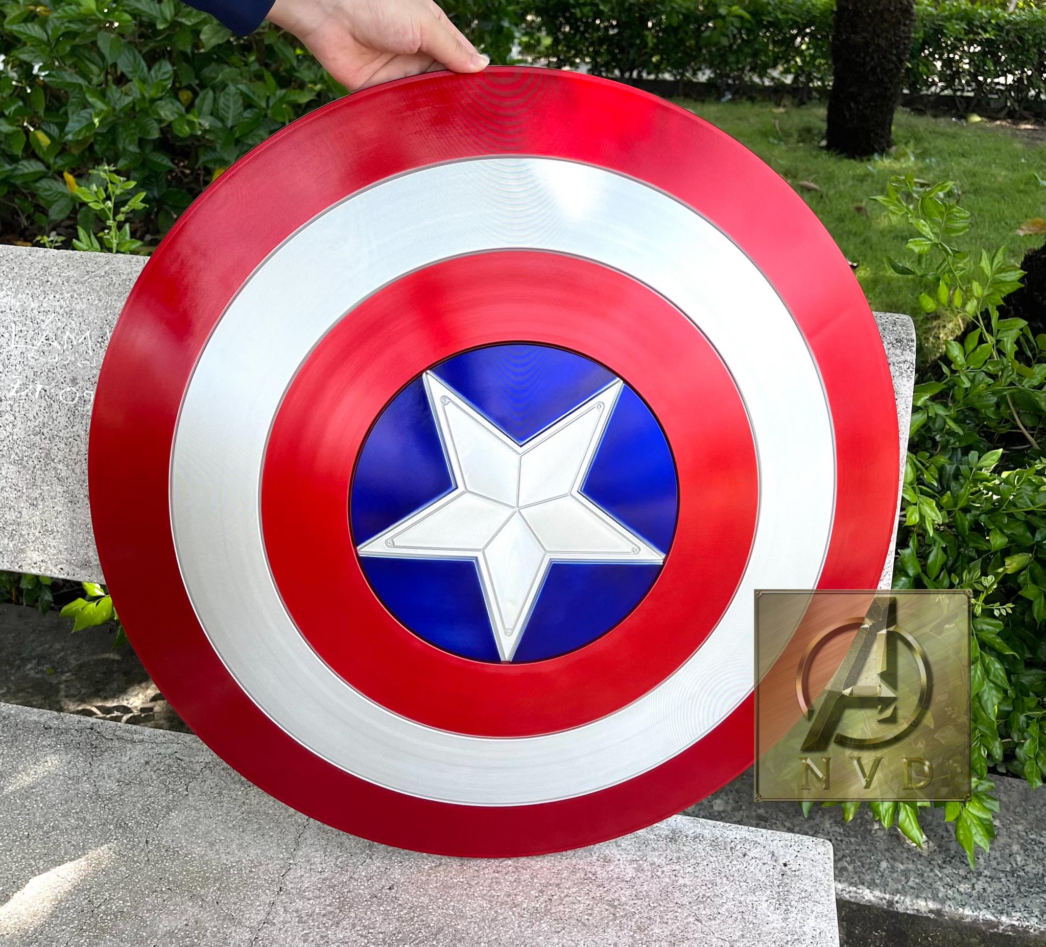 Khiên Captain America kim loại size 1:1 loại xịn cực đẹp