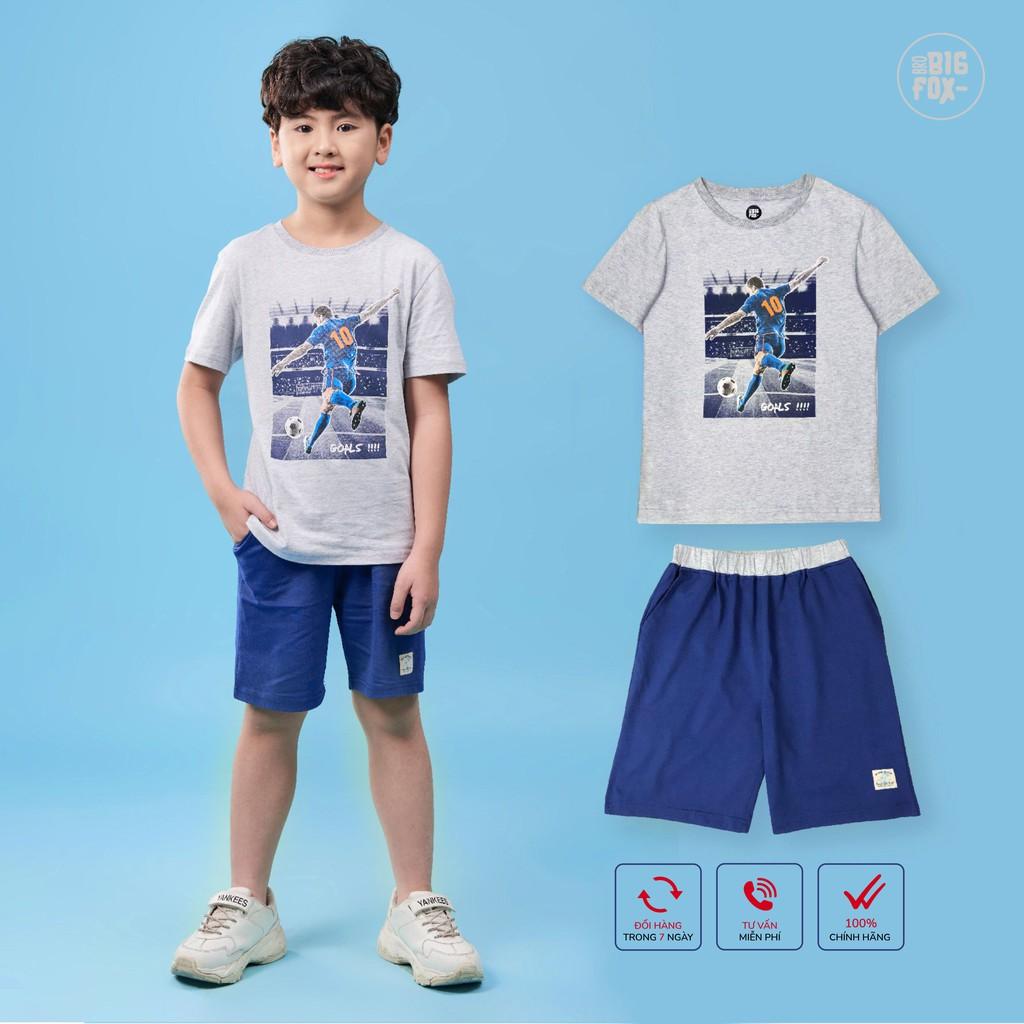 Bộ Bé Trai Bigfox Bộ Cộc Tay Cho Bé Mùa Hè Chất Cotton, Mã Xuất 010