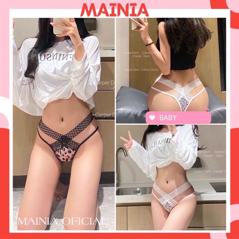 Quần Lót Ren Lọt Khe Phối 2 Dây Hông Ren Sexy Gợi Cảm Chíp Lọt Khe Ren Cao Cấp Mainia Shop