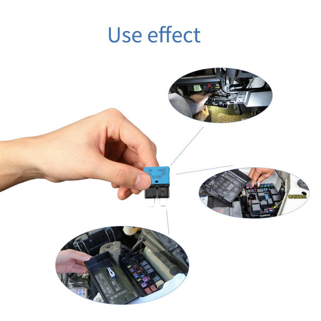 4-5pack Blade Fuse Circuit Breaker Automatic Reset Marine  15A