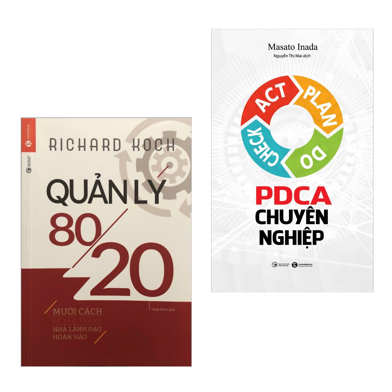 Combo 2 Cuốn Sách Kinh Tế Hay : PDCA Chuyên Nghiệp (Tái Bản 2019) + Quản Lý 80/20 (Tặng kèm Bookmark Happy Life / Cuốn Sách Dành Cho Những Nhà Quản Lý)