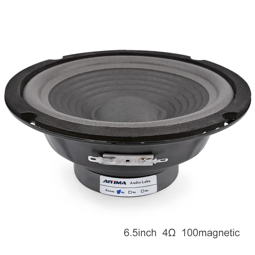AIYIMA 1 Cái Loa Bass 6.5 Inch 4 Ohm 8 Ohm Thẻ 150W Gói Loa Loa Siêu Trầm Loa Tự Làm Cho Rạp Hát Tại Nhà Color: 8 Ohm Speaker