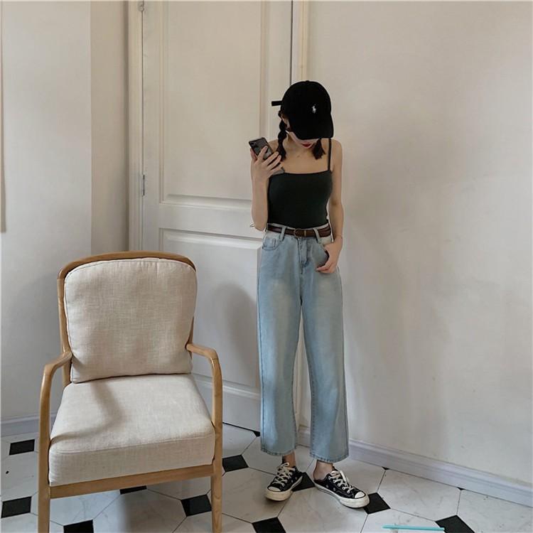 áo hai dây áo hai dây sợi bún croptop CRA018 màu TÍM/ĐEN/TRẮNG