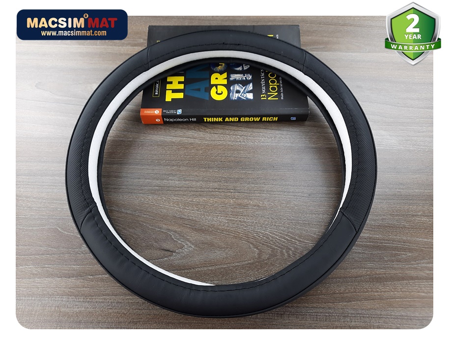 Bọc vô lăng cao cấp dành cho volskwagen chất liệu da thật 100%, khâu tay thủ công size M phù hợp các loại xe nhãn hiệu Macsim mã 8912