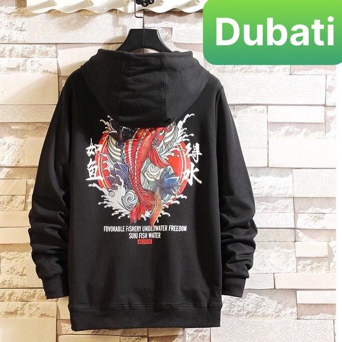 ÁO KHOÁC HOODIE NAM NỮ CHẤT NỈ CÁ CHÉP ĐỎ VẢI DÀY MỊN CAO CẤP- DUBATI FASHION