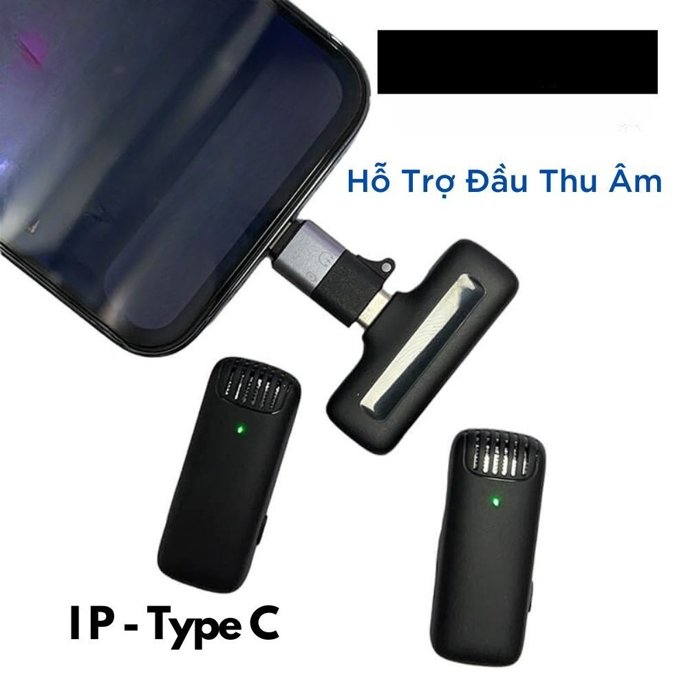 Đầu chuyển đổi Cho Micro Thu Âm Không Dây từ Type C sang Lightningg (i.phone) type c sang ios Jack Dây - Hàng Nhập Khẩu