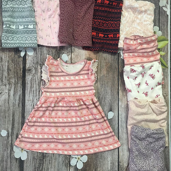 Váy bé gái cotton chuẩn size vải xuất dư size 2-7 VAY04 (Giao mầu bất kỳ)