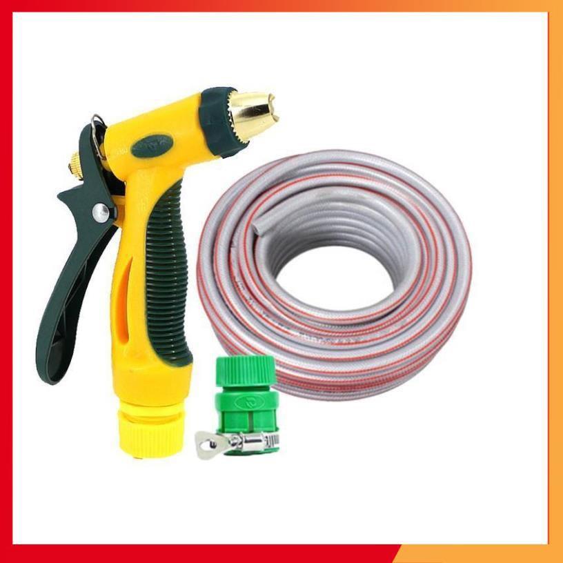 Bộ dây vòi xịt nước rửa xe,tưới cây tăng áp 3 lần 3-5M 206317