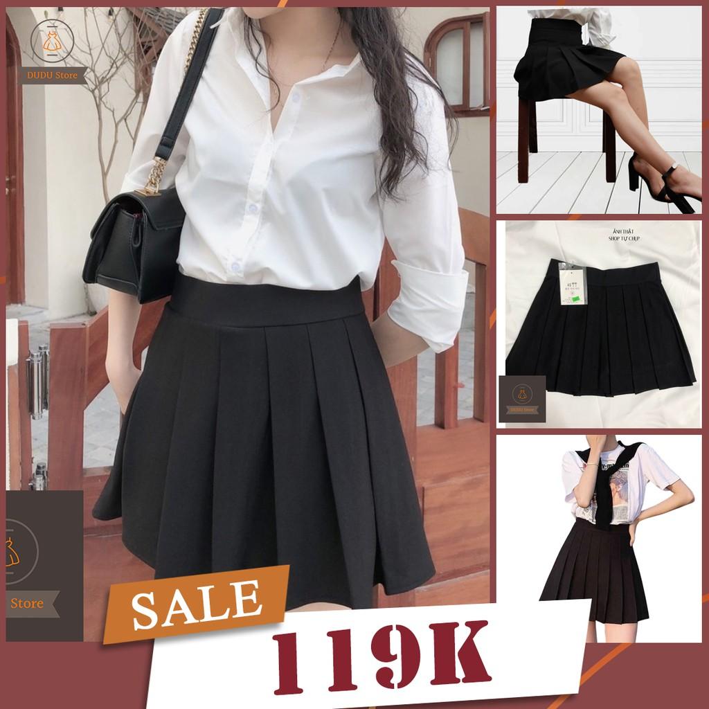Chân Váy Xếp Ly Ngắn Xòe Sang Chảnh (Có ảnh thật- Shop tự chụp )